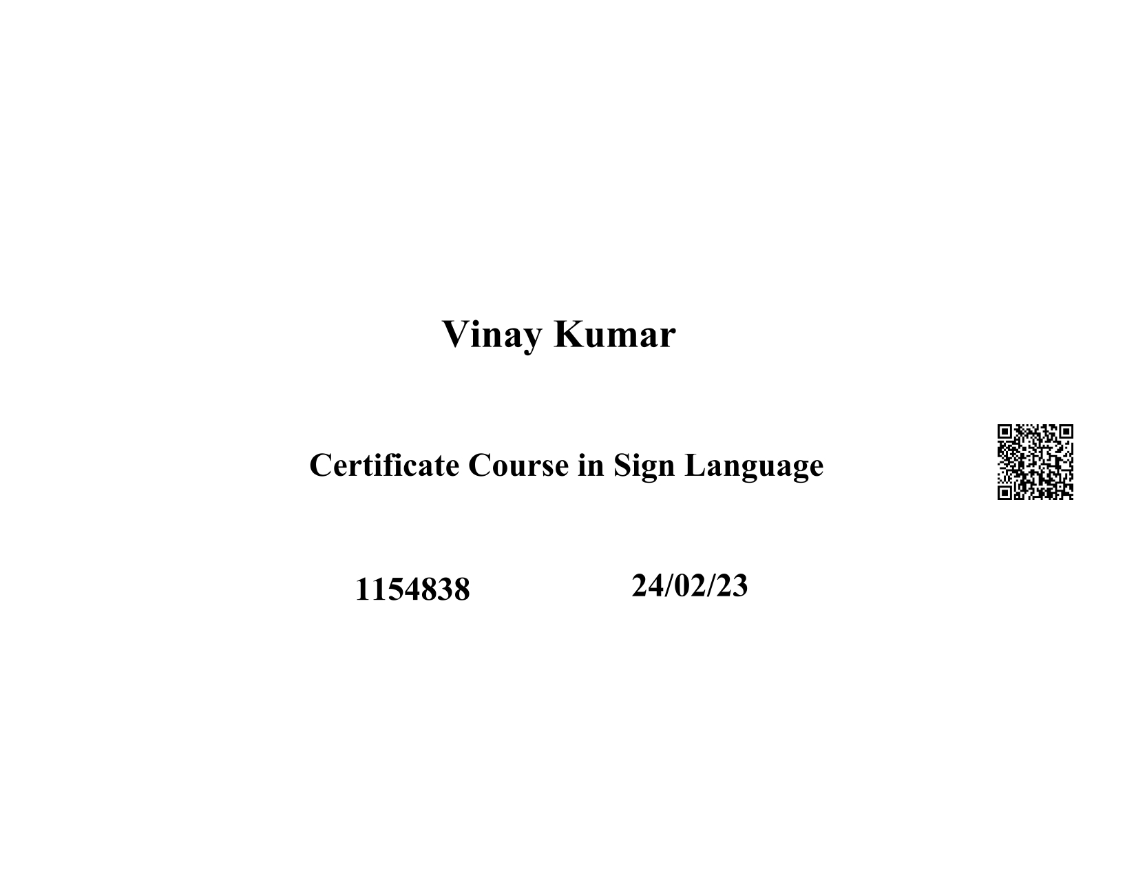 Certificate 31